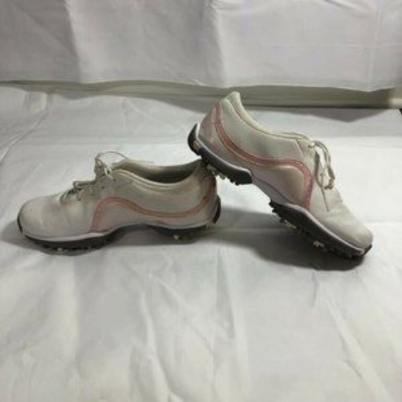 Nike Women's Sneakers Golf Shoes White Pink Size 6 - Picture 8 of 12